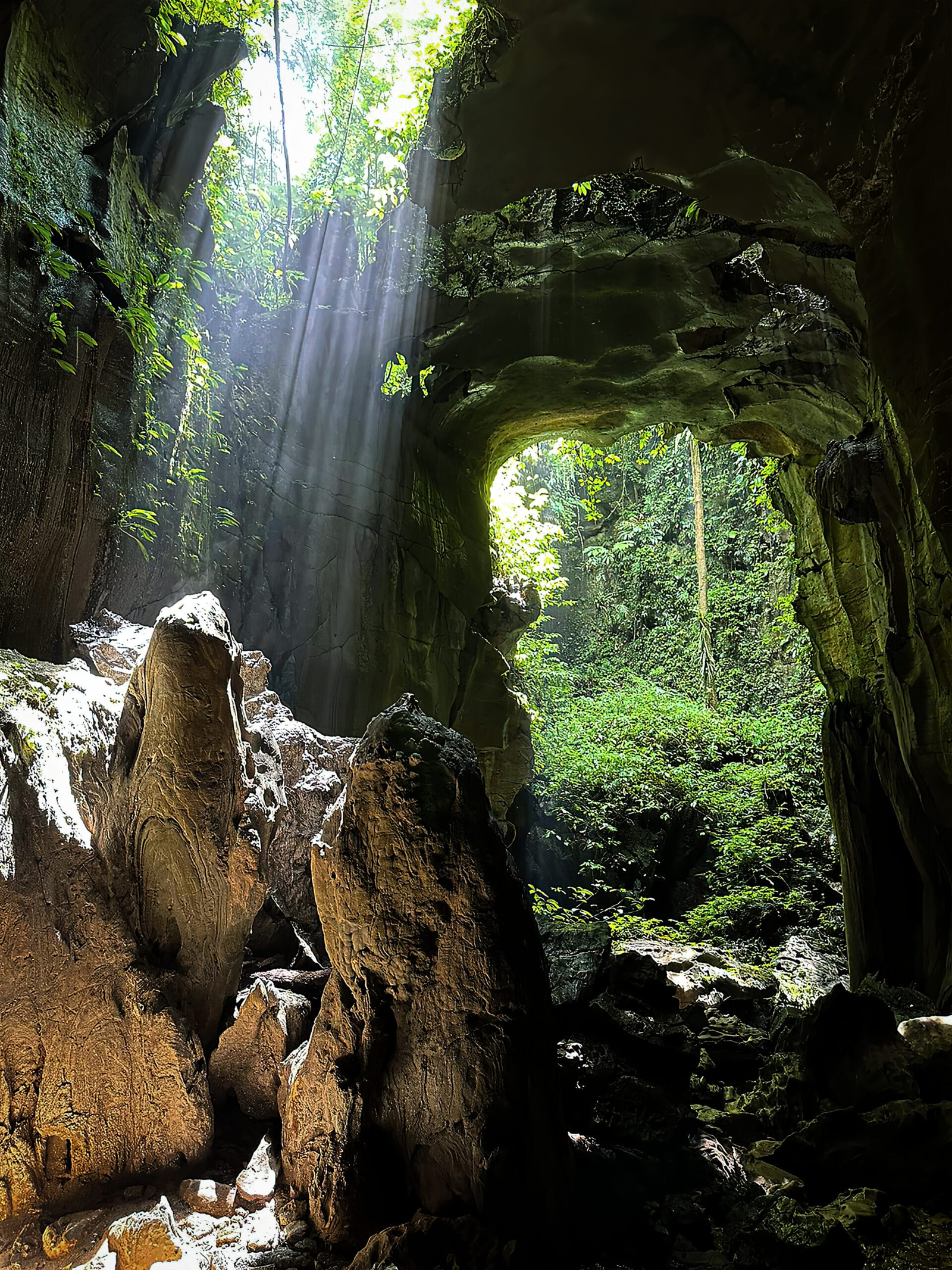 Limestone cave near Bukit Lawang