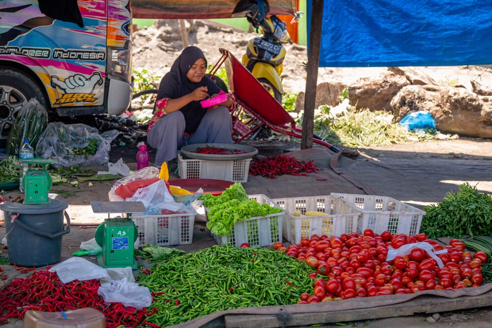 Friday Market at Gotong Royong near Bukit Lawang