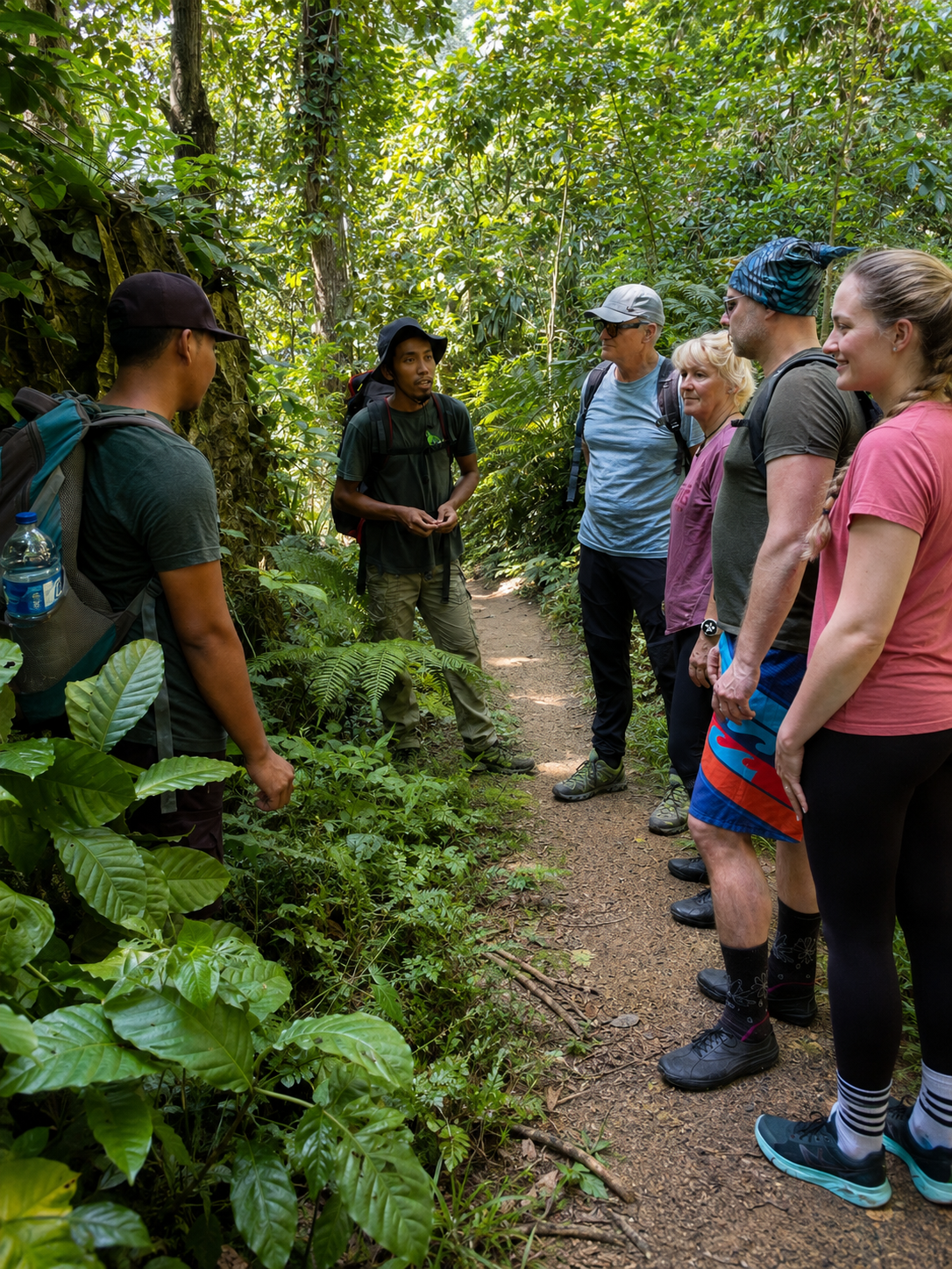 Local Bukit Lawang guide sharing rainforest knowledge