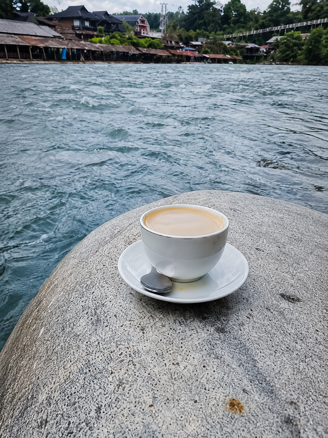Fresh coffee served at Green Travelodge in Bukit Lawang