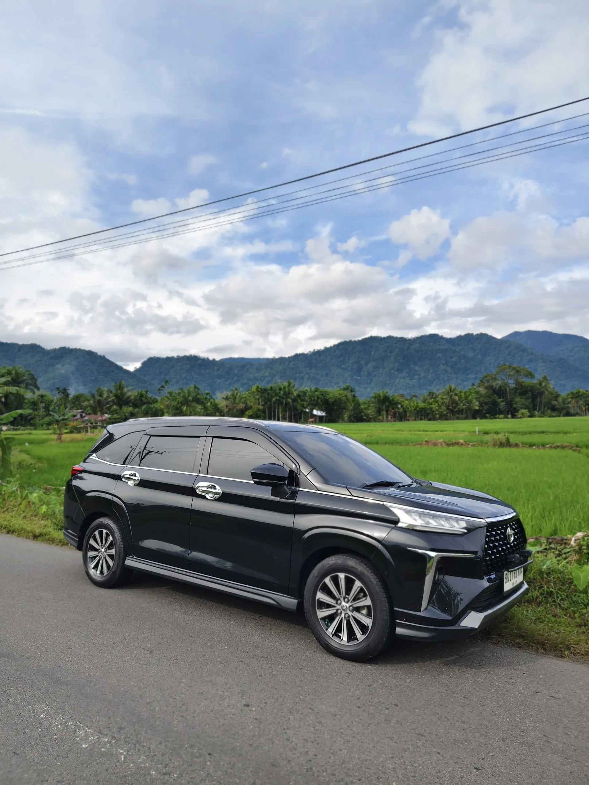 Private transport car in Bukit Lawang, North Sumatra