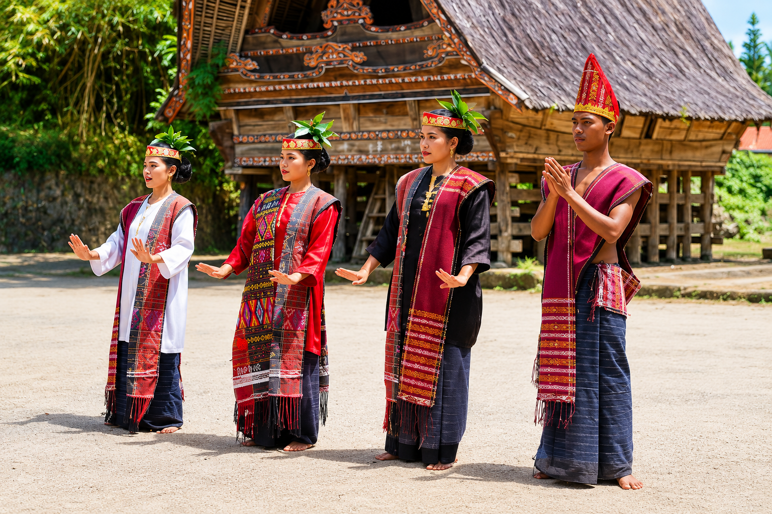 Lake Toba and Samosir Island culture, lake views and peaceful landscape